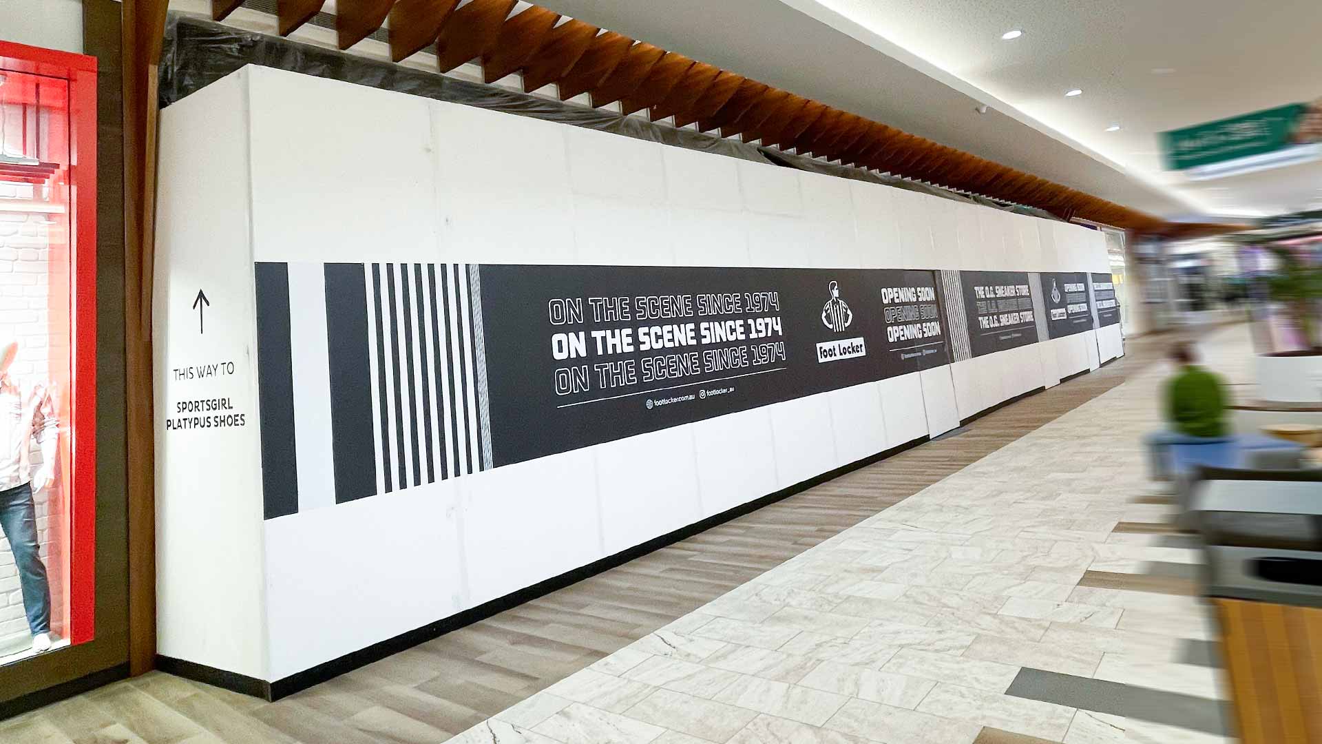West Maintain Hoarding installed at popular Vicinity shopping centre